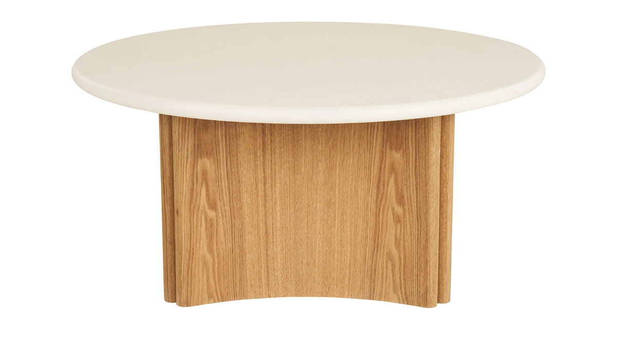 Table basse Mirabell - en aspect bois de frêne