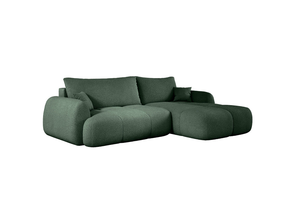 Canapé d'angle Designer L Coco en Bouclé