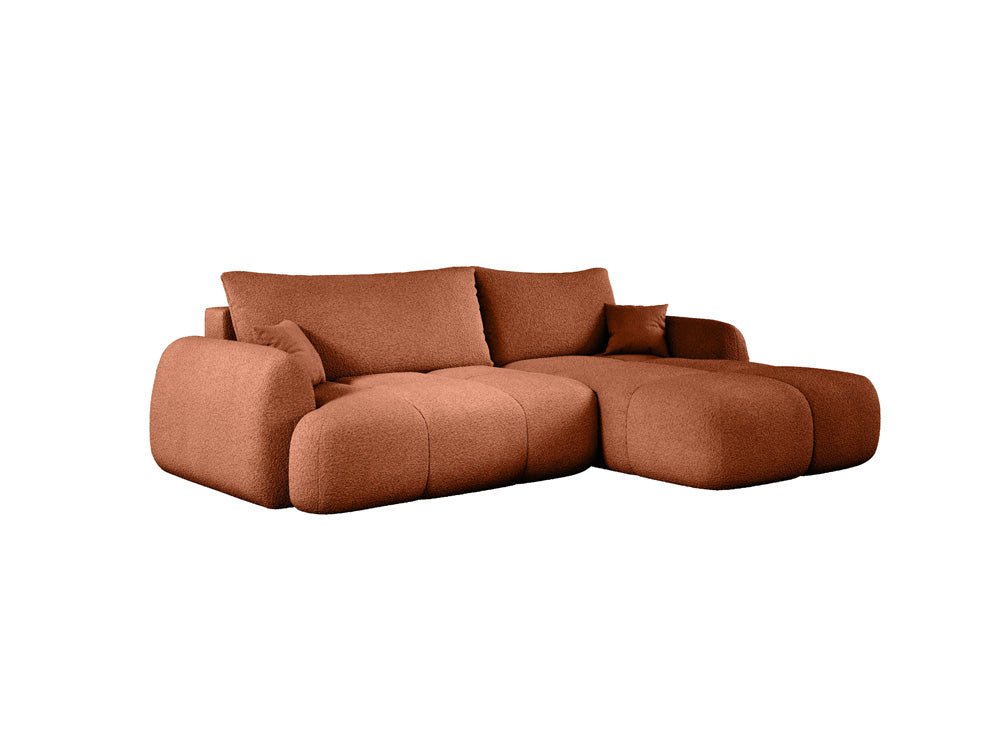 Canapé d'angle Designer L Coco en Bouclé