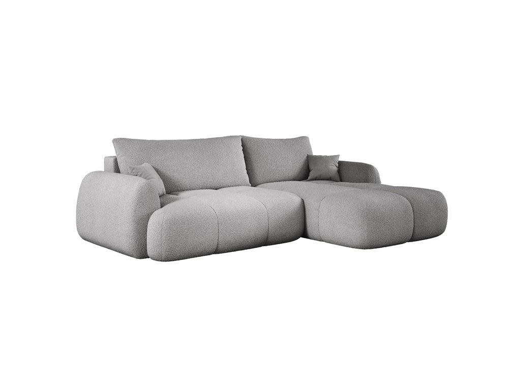 Canapé d'angle Designer L Coco en Bouclé