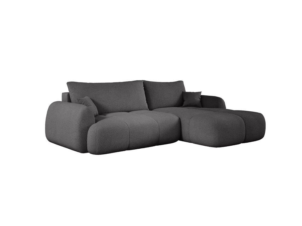 Canapé d'angle Designer L Coco en Bouclé