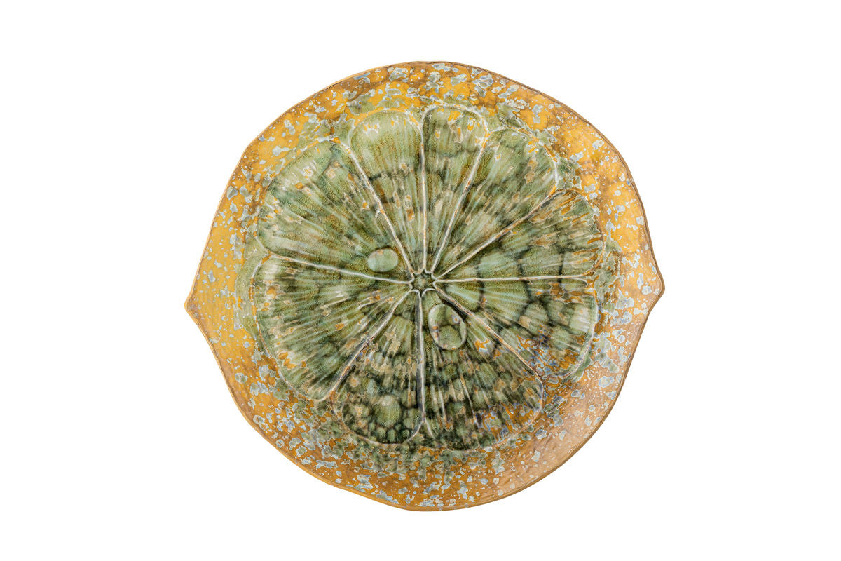 Plateau de service Verde – Grès avec glaçure réactive