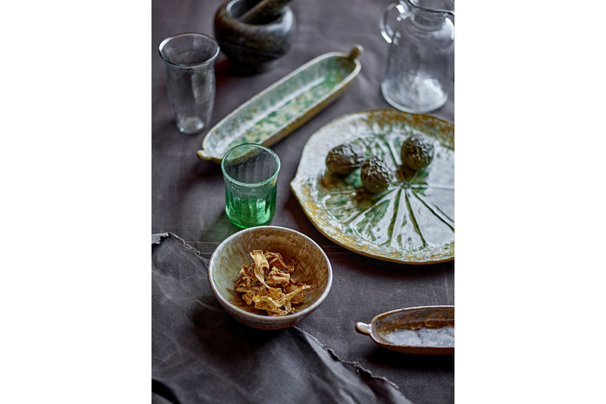 Plateau de service Verde – Grès avec glaçure réactive