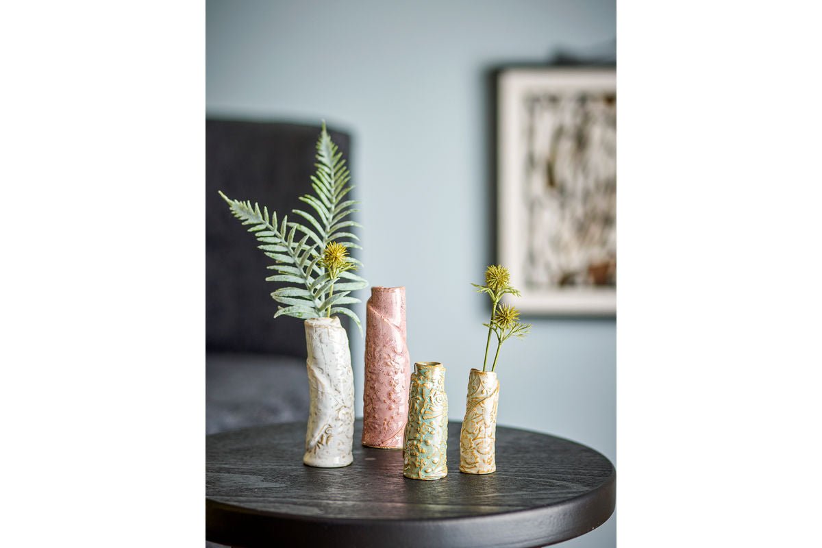 Vase « Tavik » – Grès avec glaçure réactive (lot de 4)