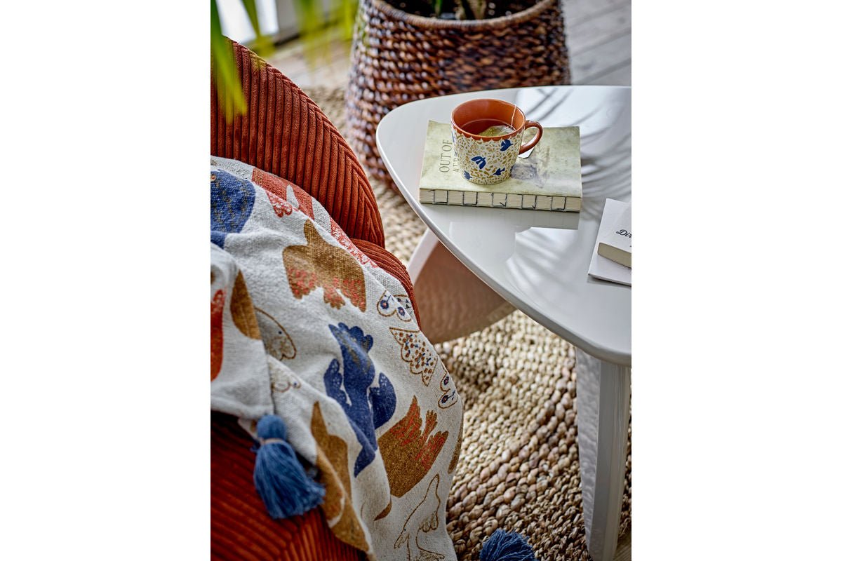 Plaid Solana – coton recyclé avec motif graphique