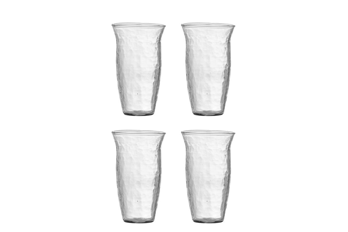 Verres à boire Asami – Verre à structure martelée (lot de 4)