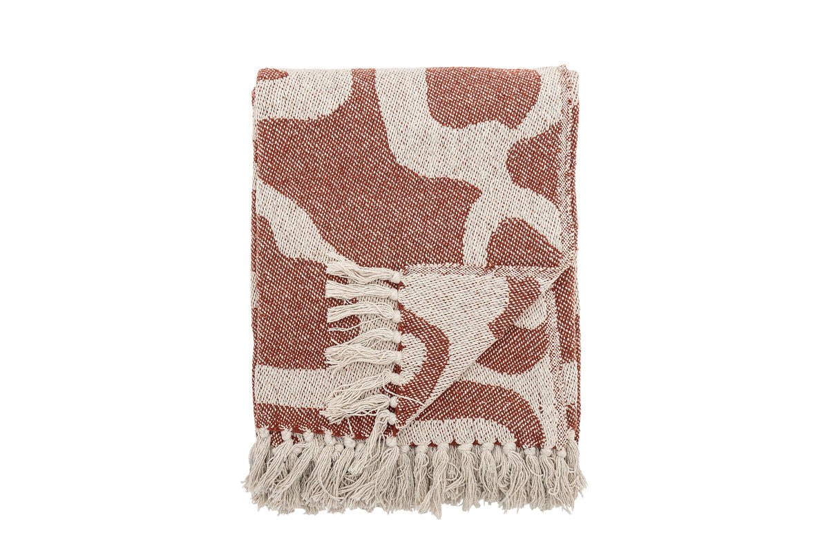 Plaid Maris – coton recyclé avec motif ondulé