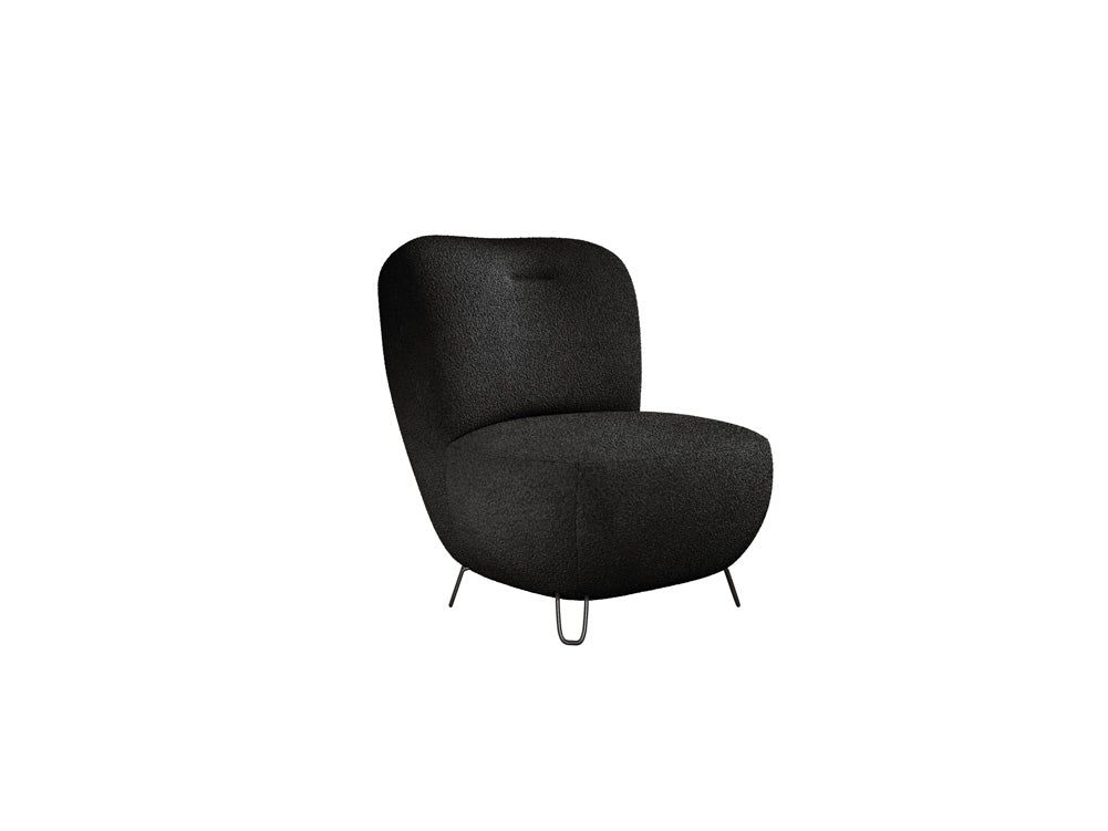 Fauteuil design Tokyo en Bouclé
