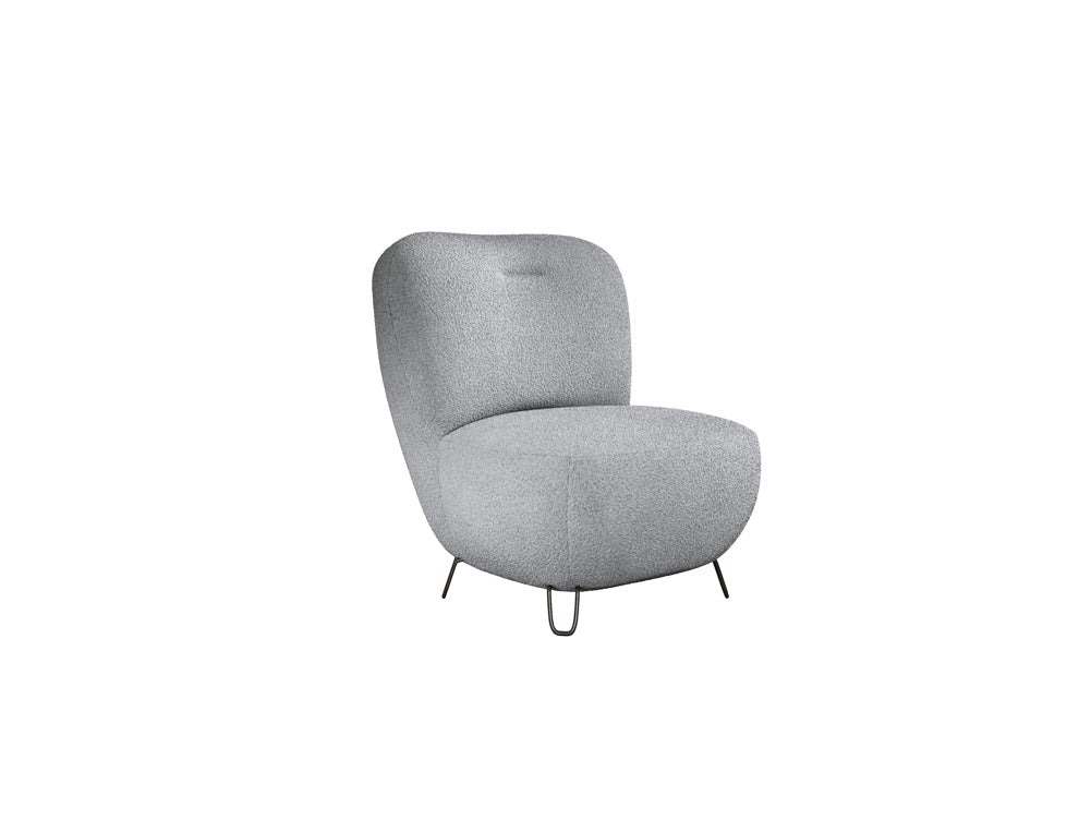 Fauteuil design Tokyo en Bouclé