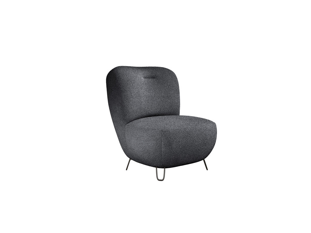 Fauteuil design Tokyo en Bouclé