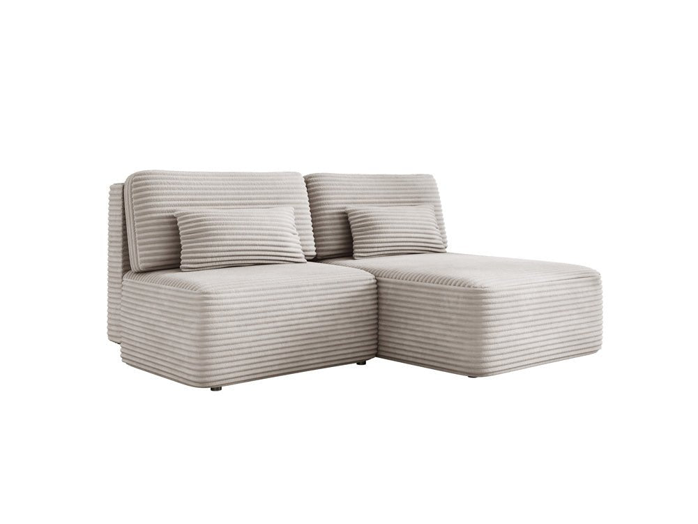 Canapé design Tilia Côtelé avec fonction couchage et rangement