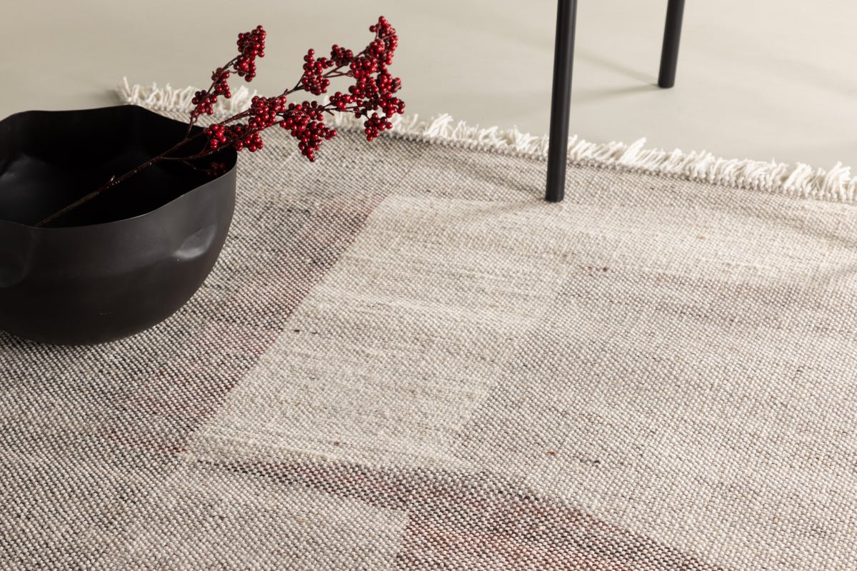 Tapis Nerio – avec franges en laine et polyester