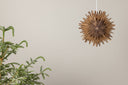 Weihnachtliche Deckenleuchte Lyra - ⌀ 35 cm in Weiß & Braun