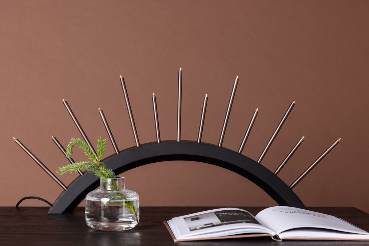 Éclairage de Noël Luma - Arche ronde Beige ou Noir