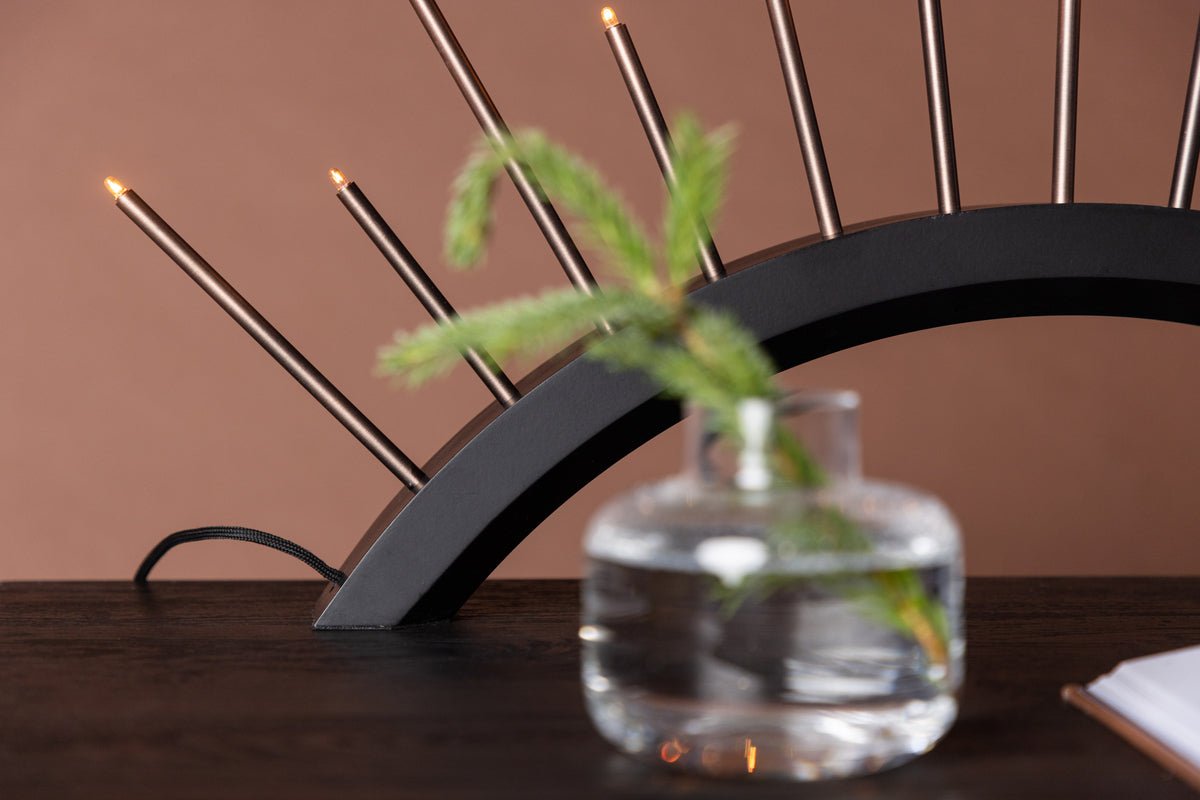 Éclairage de Noël Luma - Arche ronde Beige ou Noir