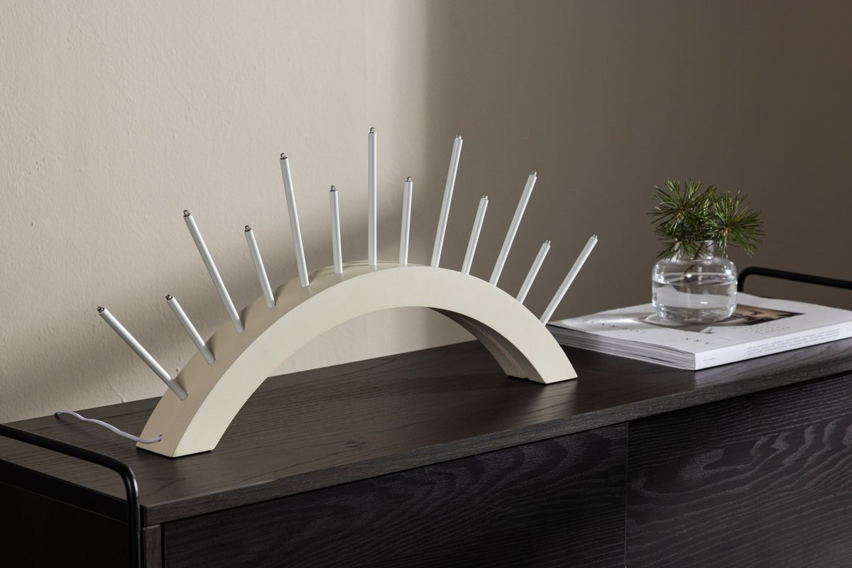 Éclairage de Noël Luma - Arche ronde Beige ou Noir