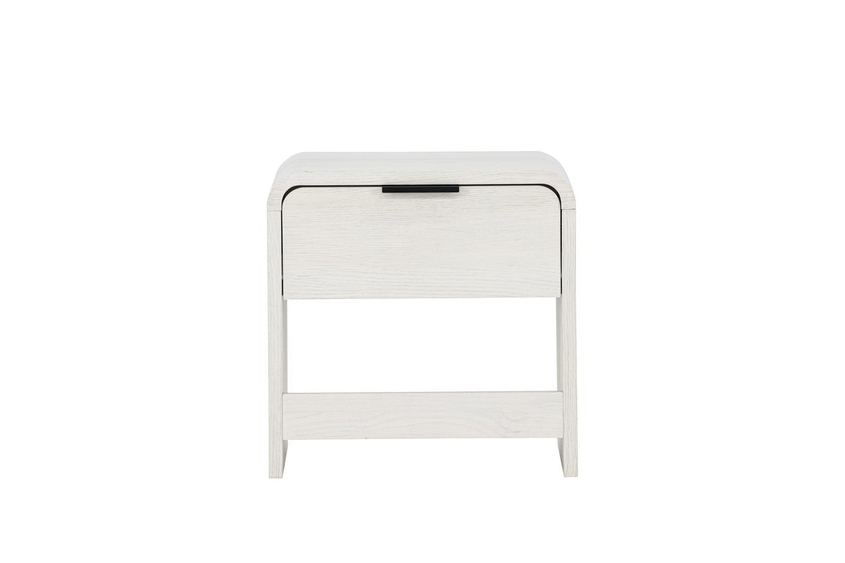 Table d'appoint Mina – en Blanc avec tiroir