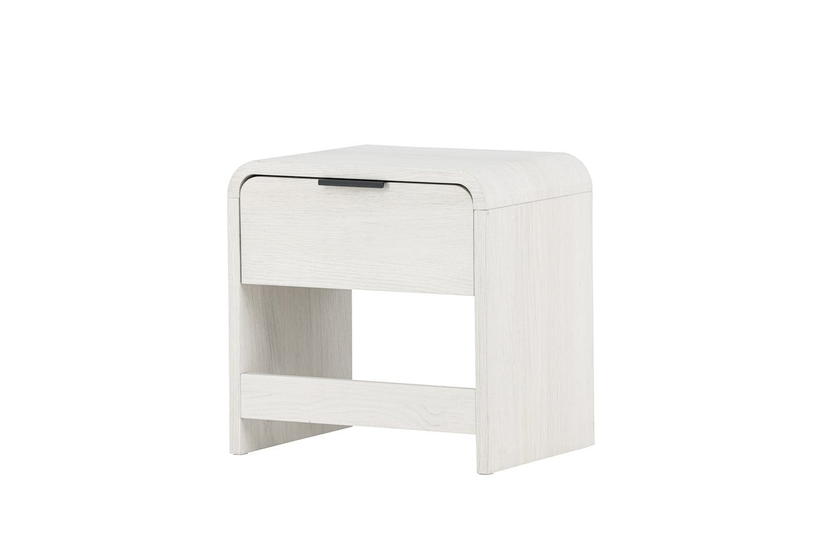 Table d'appoint Mina – en Blanc avec tiroir
