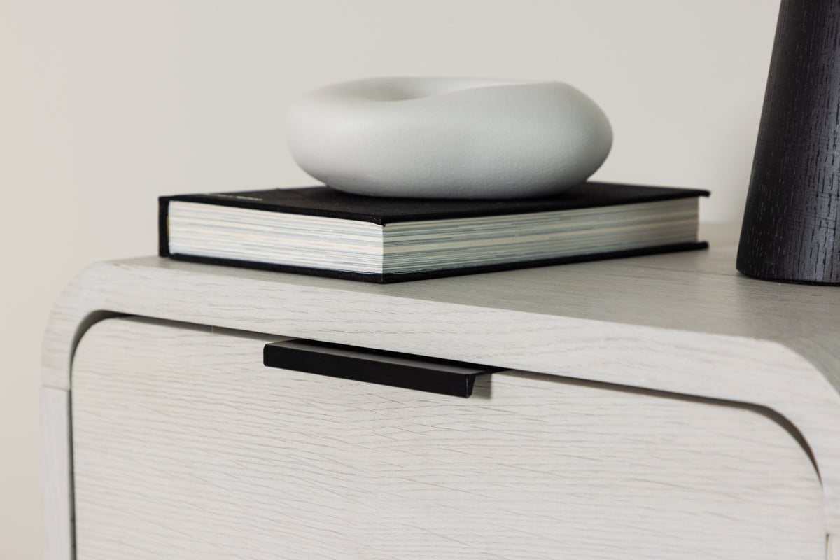 Table d'appoint Mina – en Blanc avec tiroir