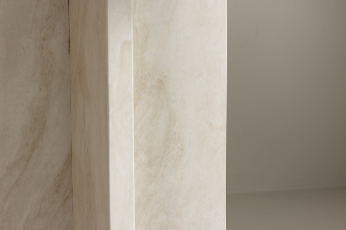 Table d'appoint Baki – en deux tailles avec effet marbre