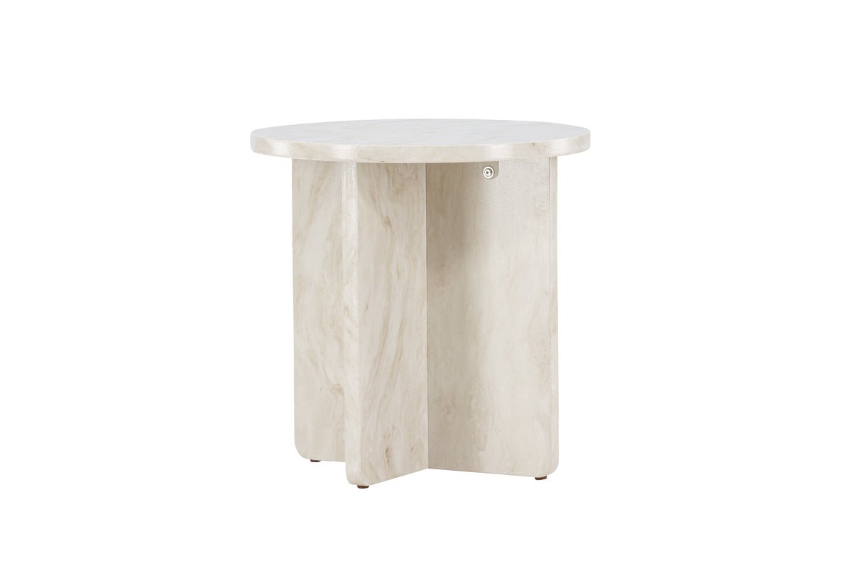 Table d'appoint Baki – en deux tailles avec effet marbre