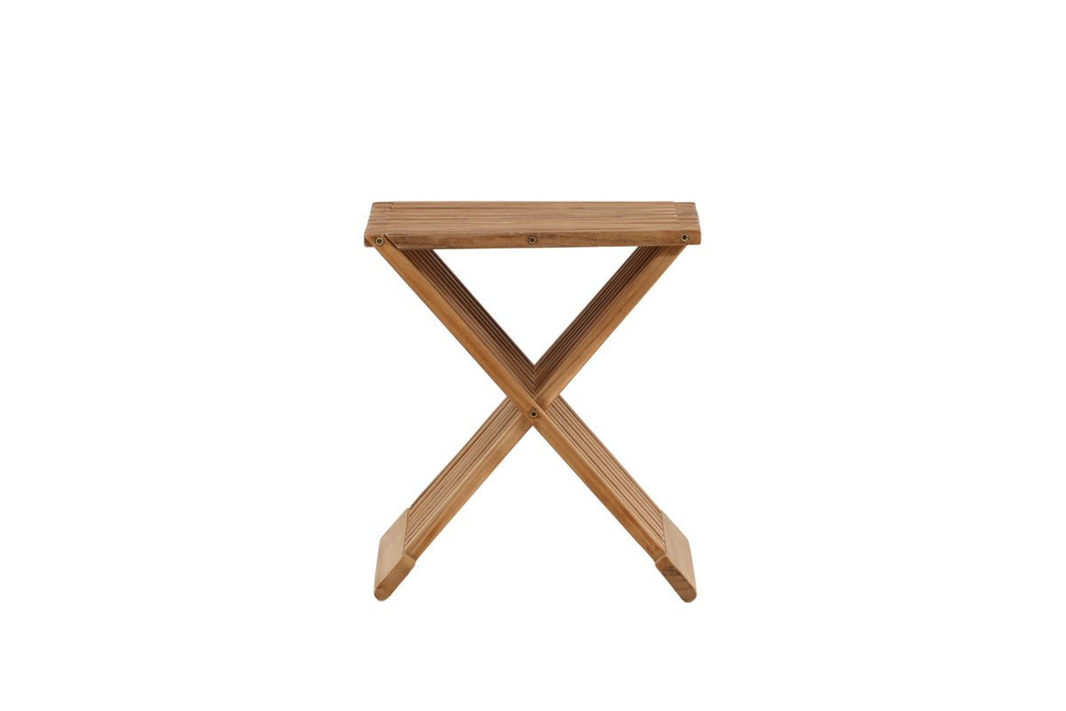 Table de jardin Zuki - une table d'appoint pliante en bois de teck