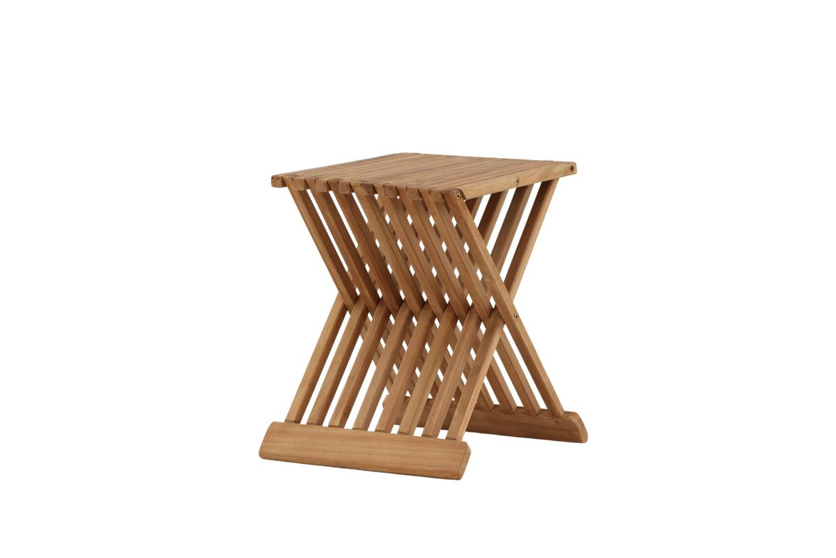 Table de jardin Zuki - une table d'appoint pliante en bois de teck