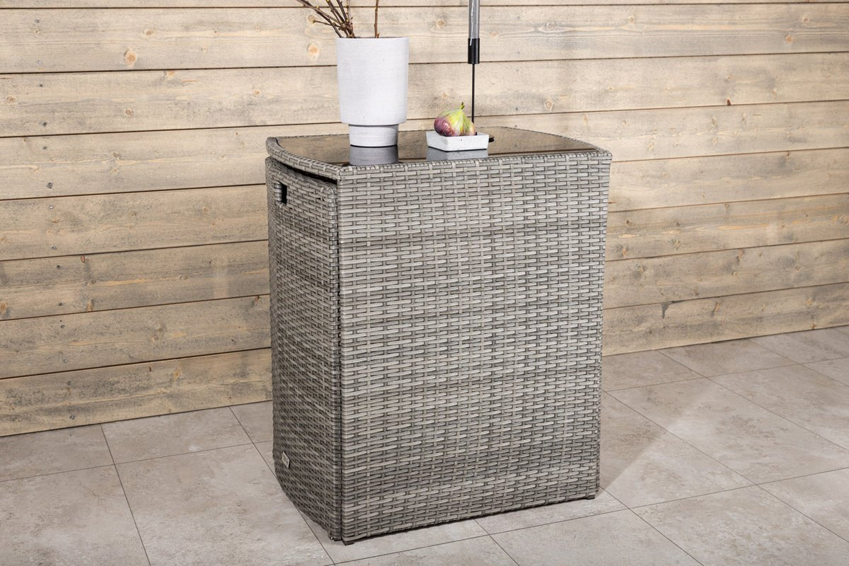 Ensemble balcon Bob - en rotin noir ou gris au choix