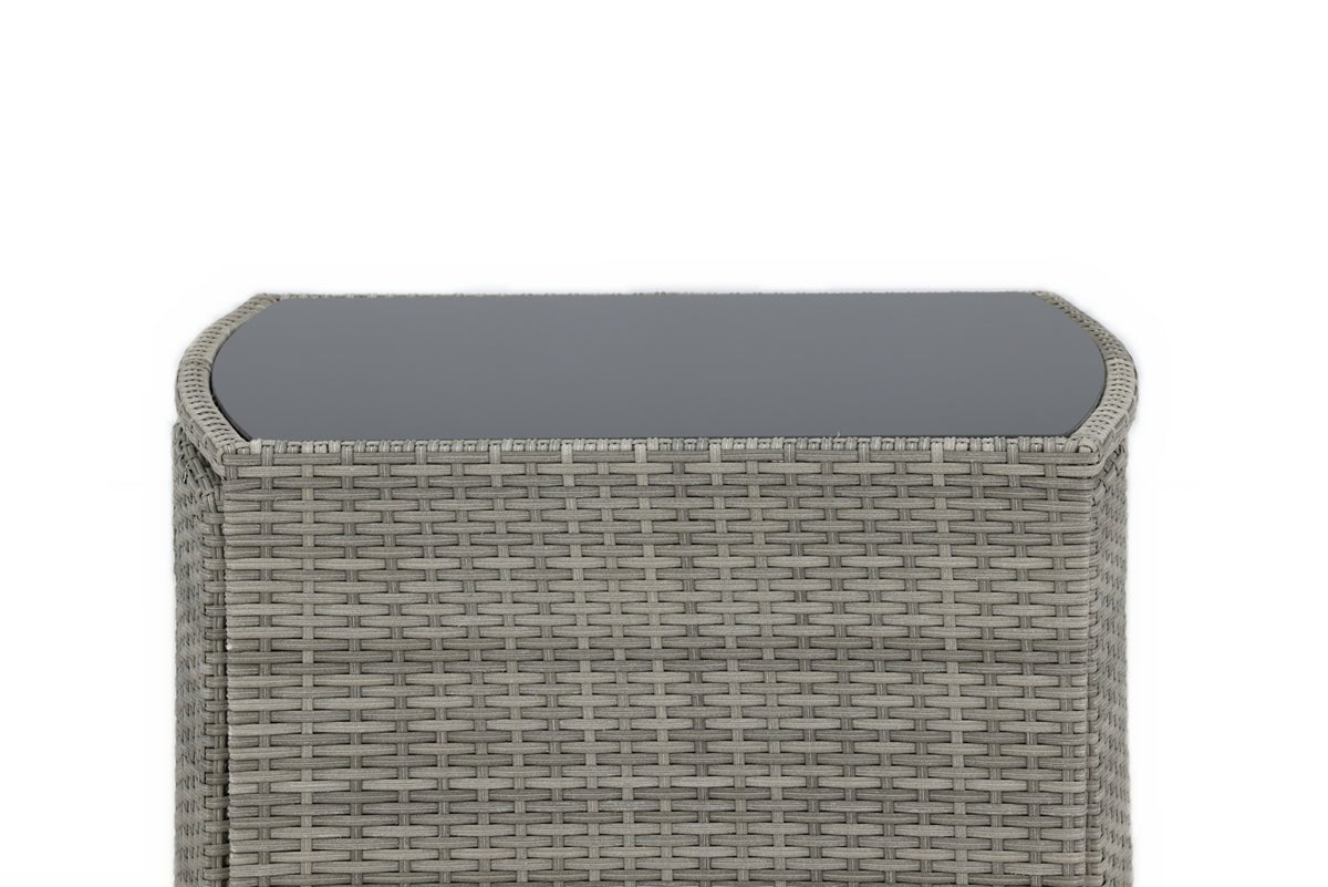 Ensemble balcon Bob - en rotin noir ou gris au choix