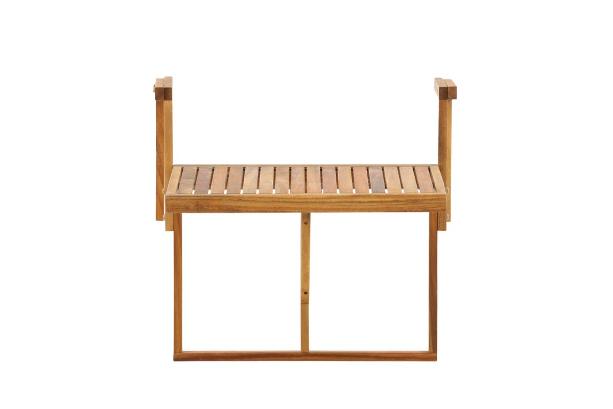 Table de jardin Seraya - avec fonction pliante pratique en bois d'acacia pour balcons