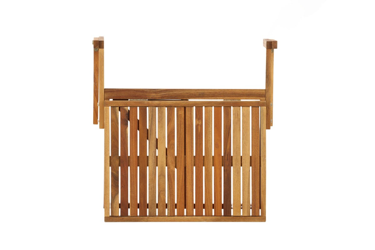 Table de jardin Seraya - avec fonction pliante pratique en bois d'acacia pour balcons