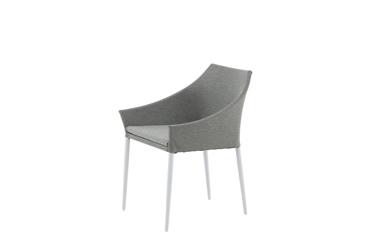 Ensemble de 2 chaises de jardin Sophia en aluminium/polyester