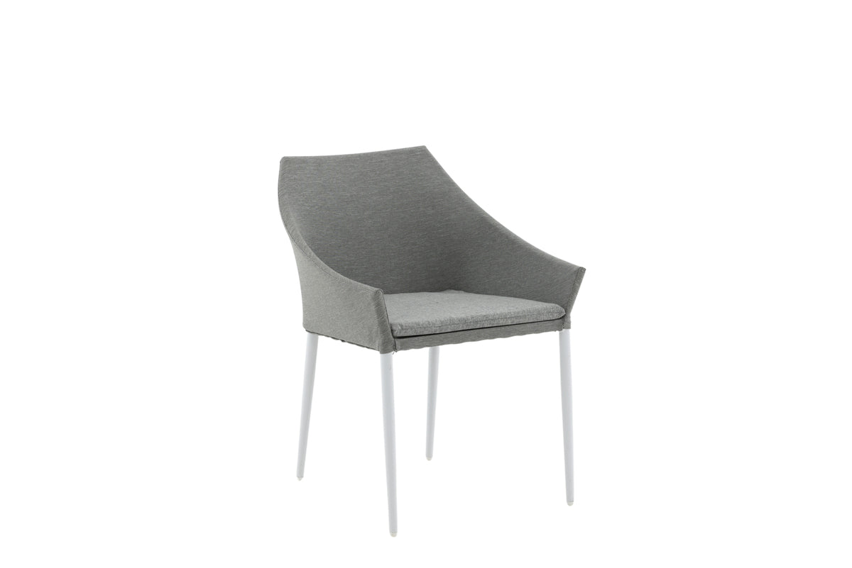 Ensemble de 2 chaises de jardin Sophia en aluminium/polyester
