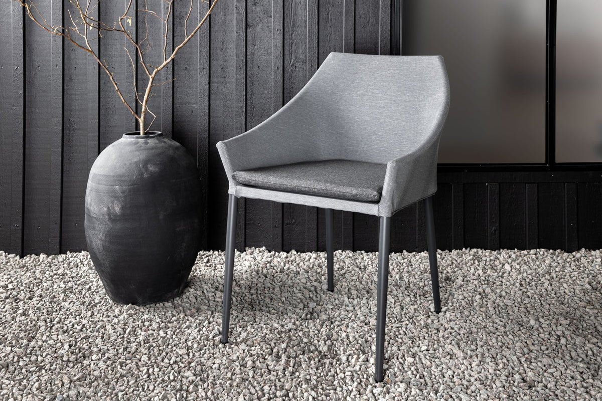 Ensemble de 2 chaises de jardin Sophia en aluminium/polyester