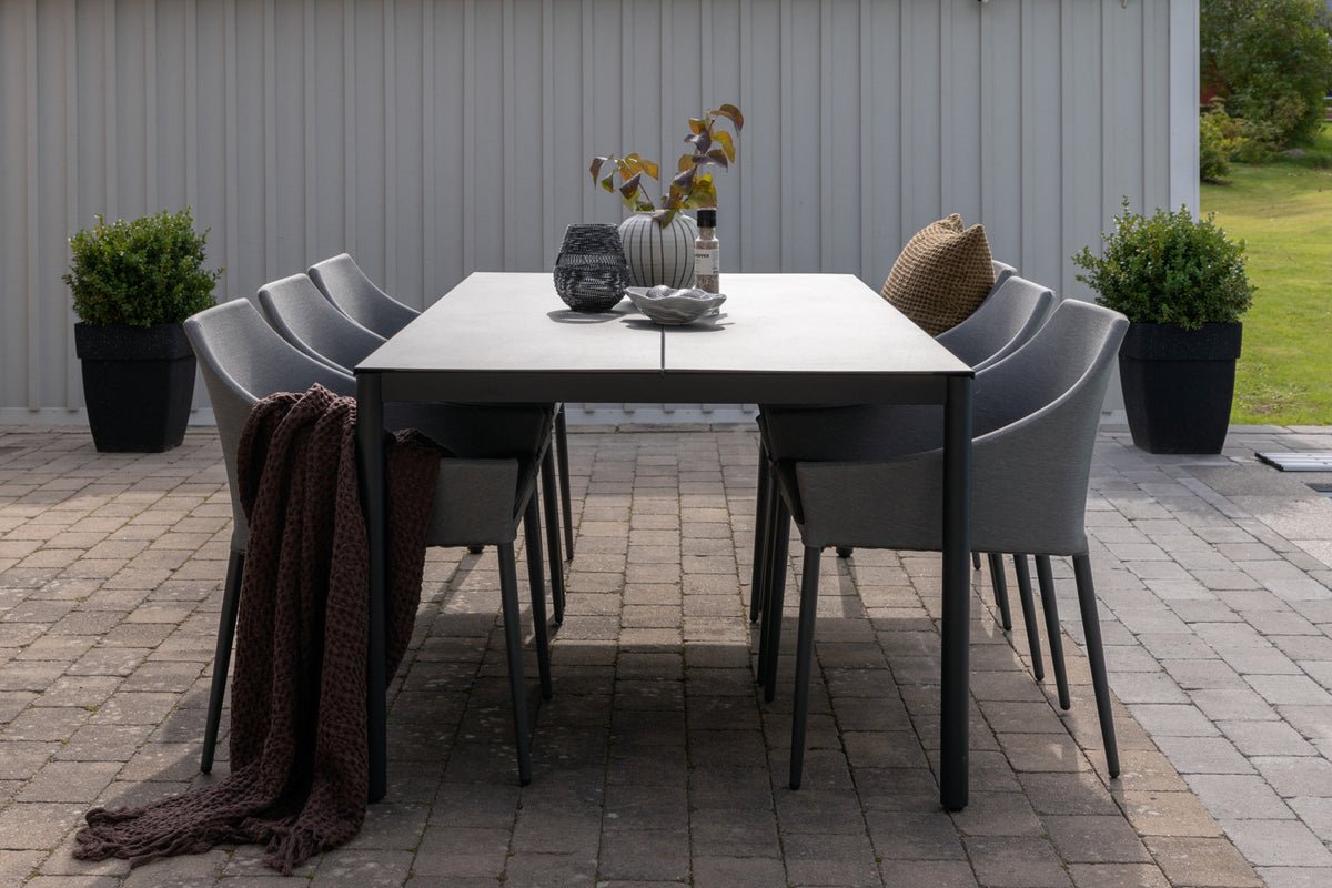 Ensemble de 2 chaises de jardin Sophia en aluminium/polyester