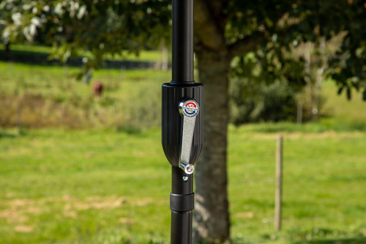 Garten Sonnenschirm Palma – Ø270 cm verfügbar in Weiß, Schwarz, Grau und Blau