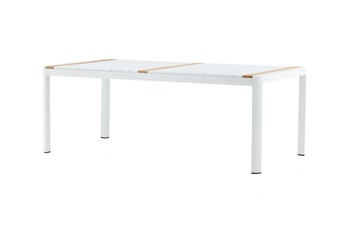 Table de jardin Nuru - Teck et aluminium pour stabilité et durabilité