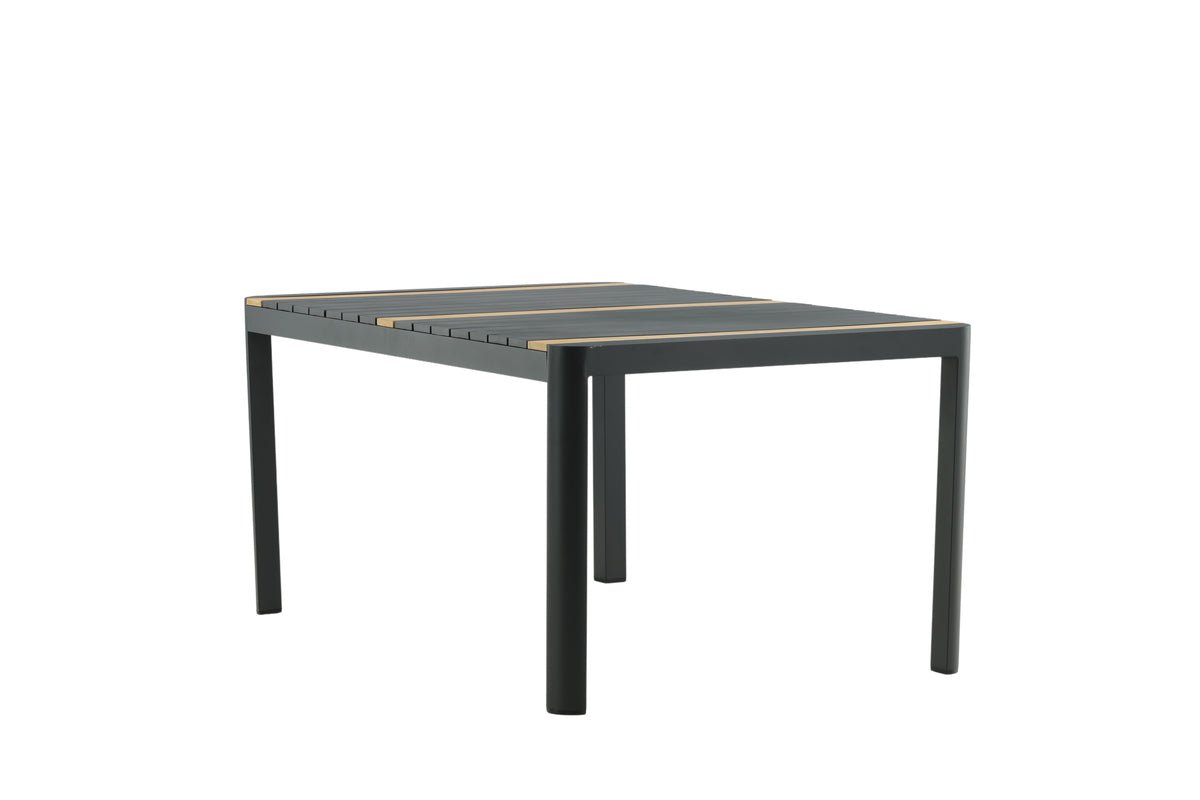 Table de jardin Nuru - Teck et aluminium pour stabilité et durabilité