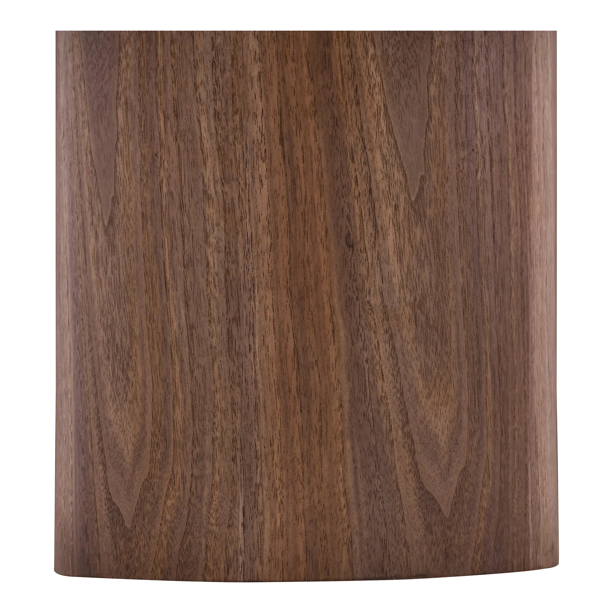 Table basse Lunaro – avec plateau en céramique rond blanc et pied cylindrique en bois