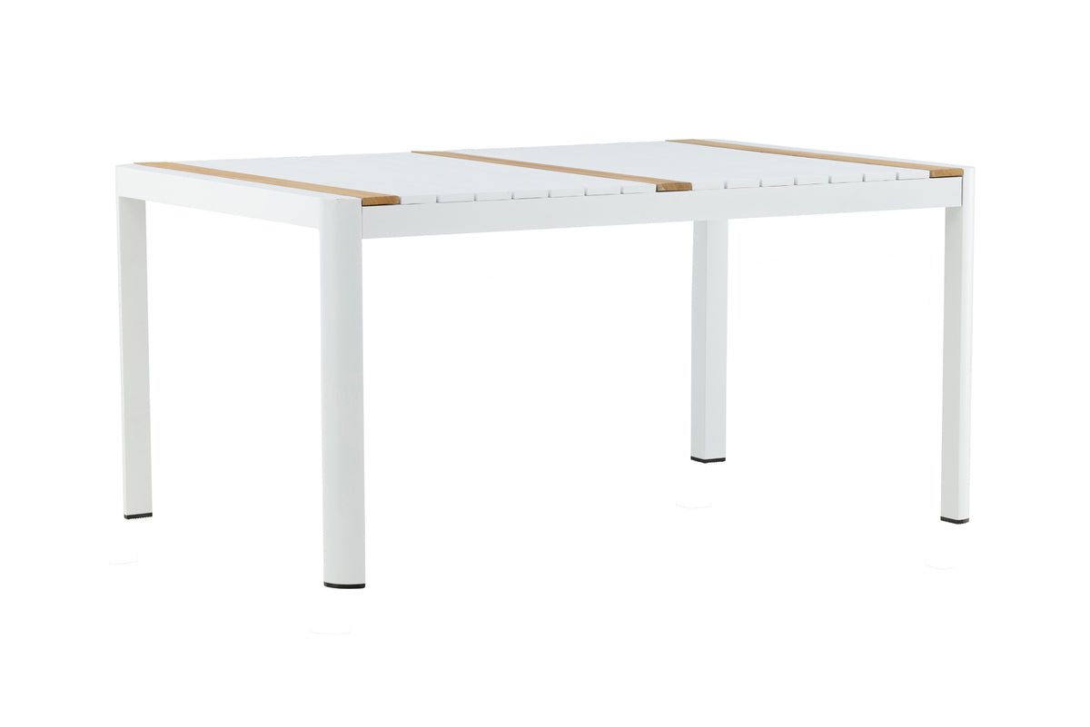 Table de jardin Nuru - Teck et aluminium pour stabilité et durabilité