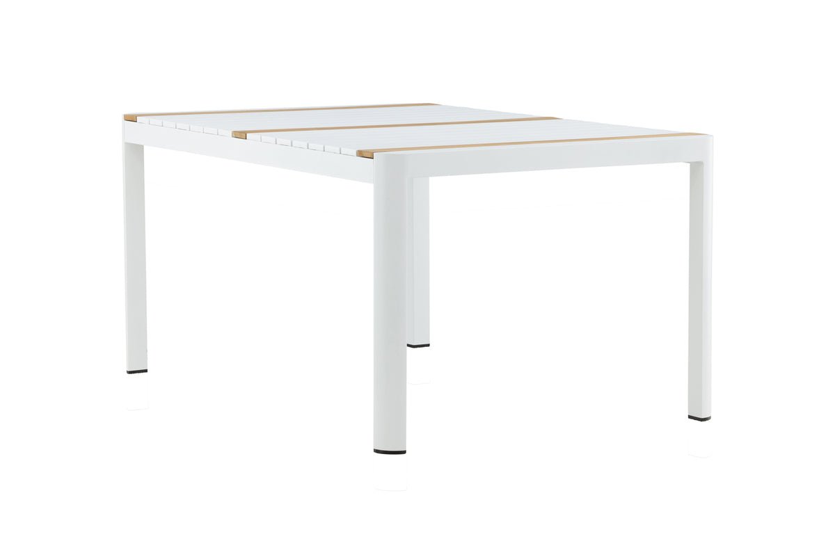 Table de jardin Nuru - Teck et aluminium pour stabilité et durabilité
