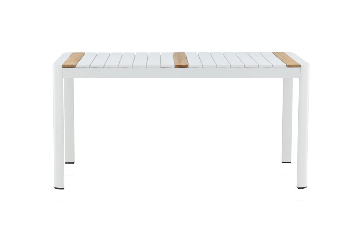 Table de jardin Nuru - Teck et aluminium pour stabilité et durabilité