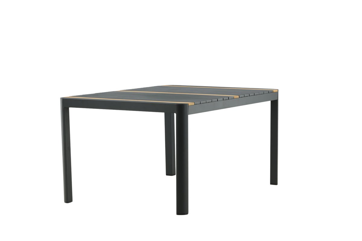 Table de jardin Nuru - Teck et aluminium pour stabilité et durabilité