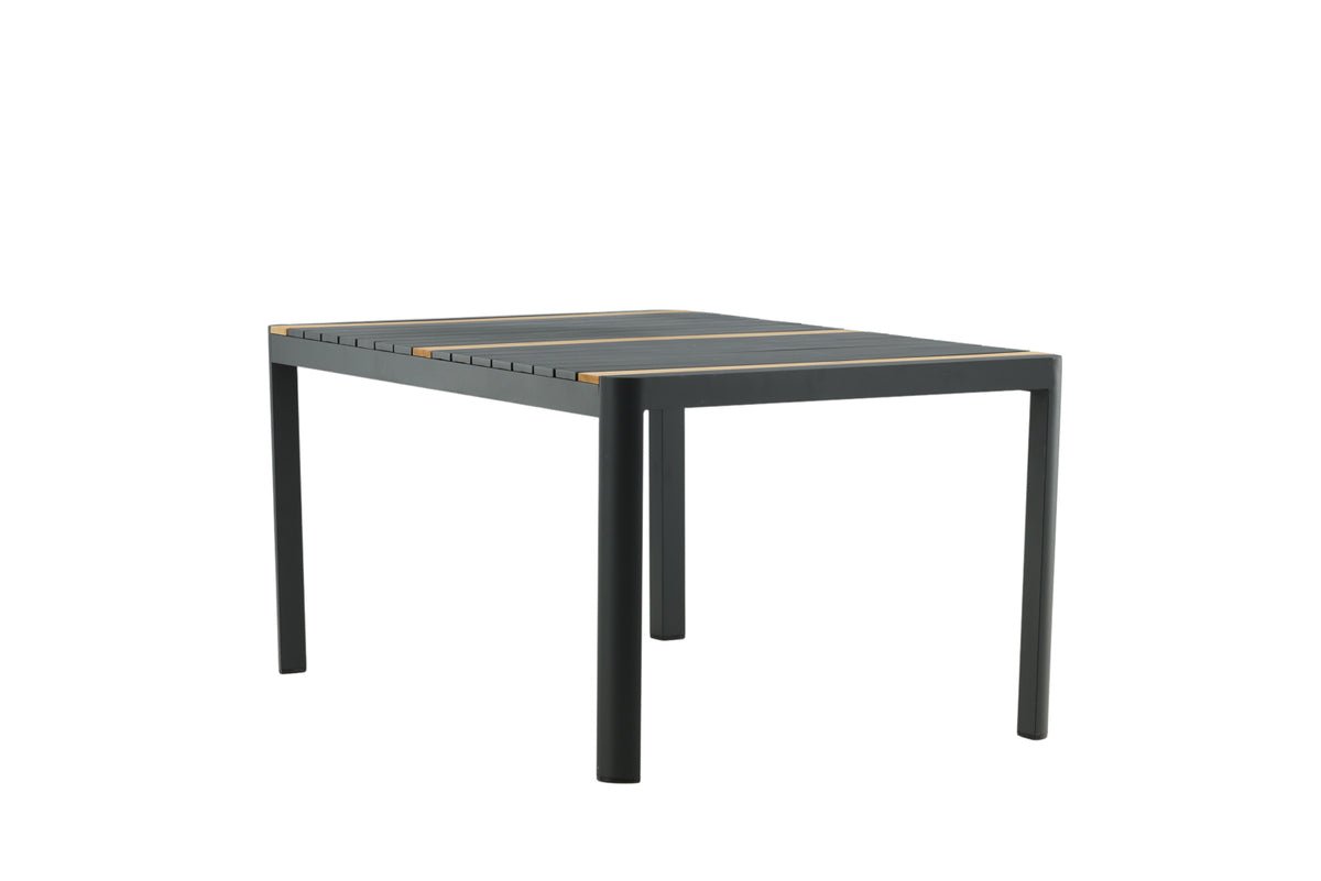 Table de jardin Nuru - Teck et aluminium pour stabilité et durabilité
