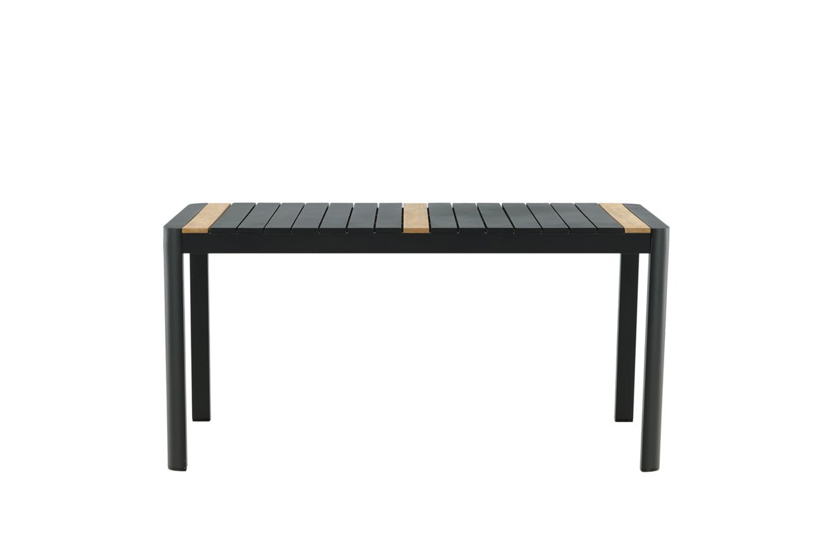 Table de jardin Nuru - Teck et aluminium pour stabilité et durabilité
