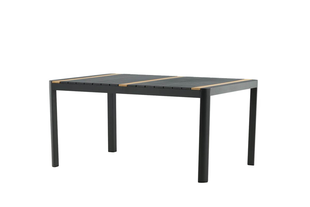 Table de jardin Nuru - Teck et aluminium pour stabilité et durabilité