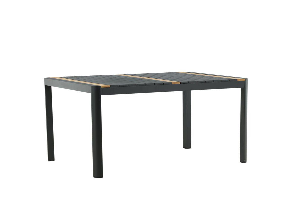 Table de jardin Nuru - Teck et aluminium pour stabilité et durabilité