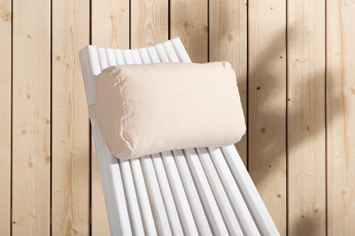 Fauteuil lounge de jardin Active - en bois d'acacia blanc