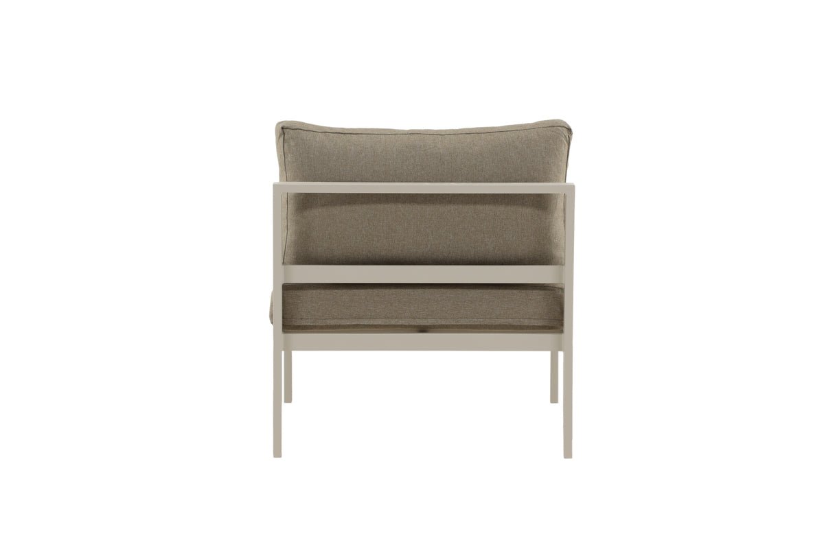 Banc de jardin modulable Borelio - En aluminium beige ou brun