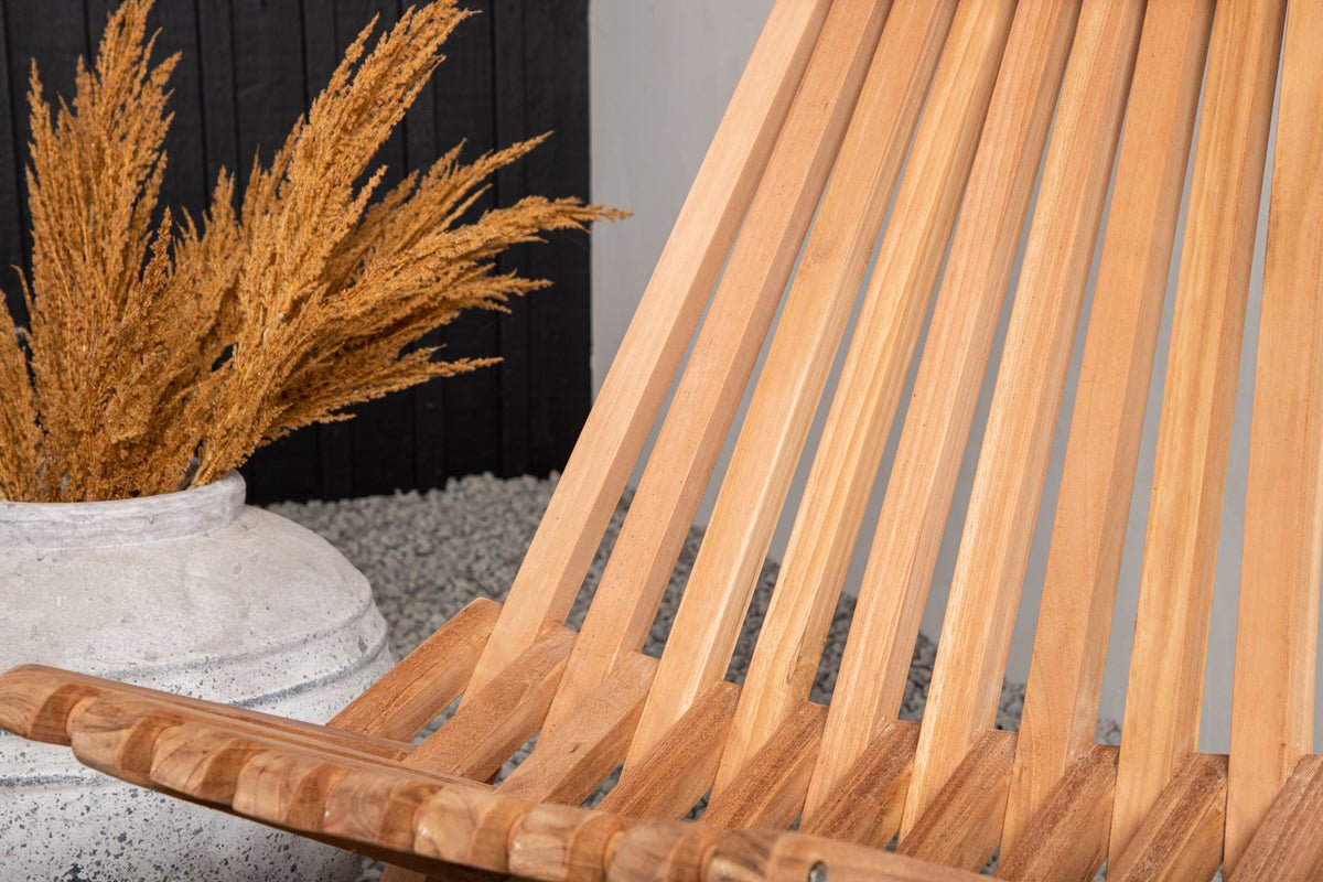 Chaise de jardin Savanna - en bois de teck à l'aspect naturel